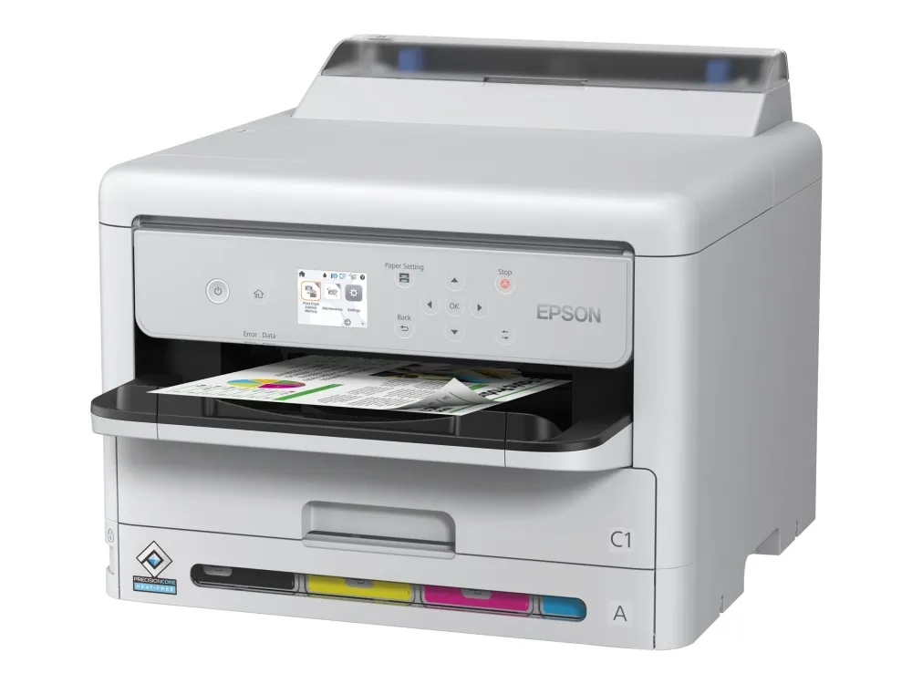 Epson WorkForce Pro WF-C5390DW - Printer - farve - Duplex - blækprinter - A4/Legal - 4800 x 1200 dpi - op til 25 spm (mono) / op til 25 spm (farve) - kapacitet: 330 ark - USB, Wi-Fi, Gigabit LAN