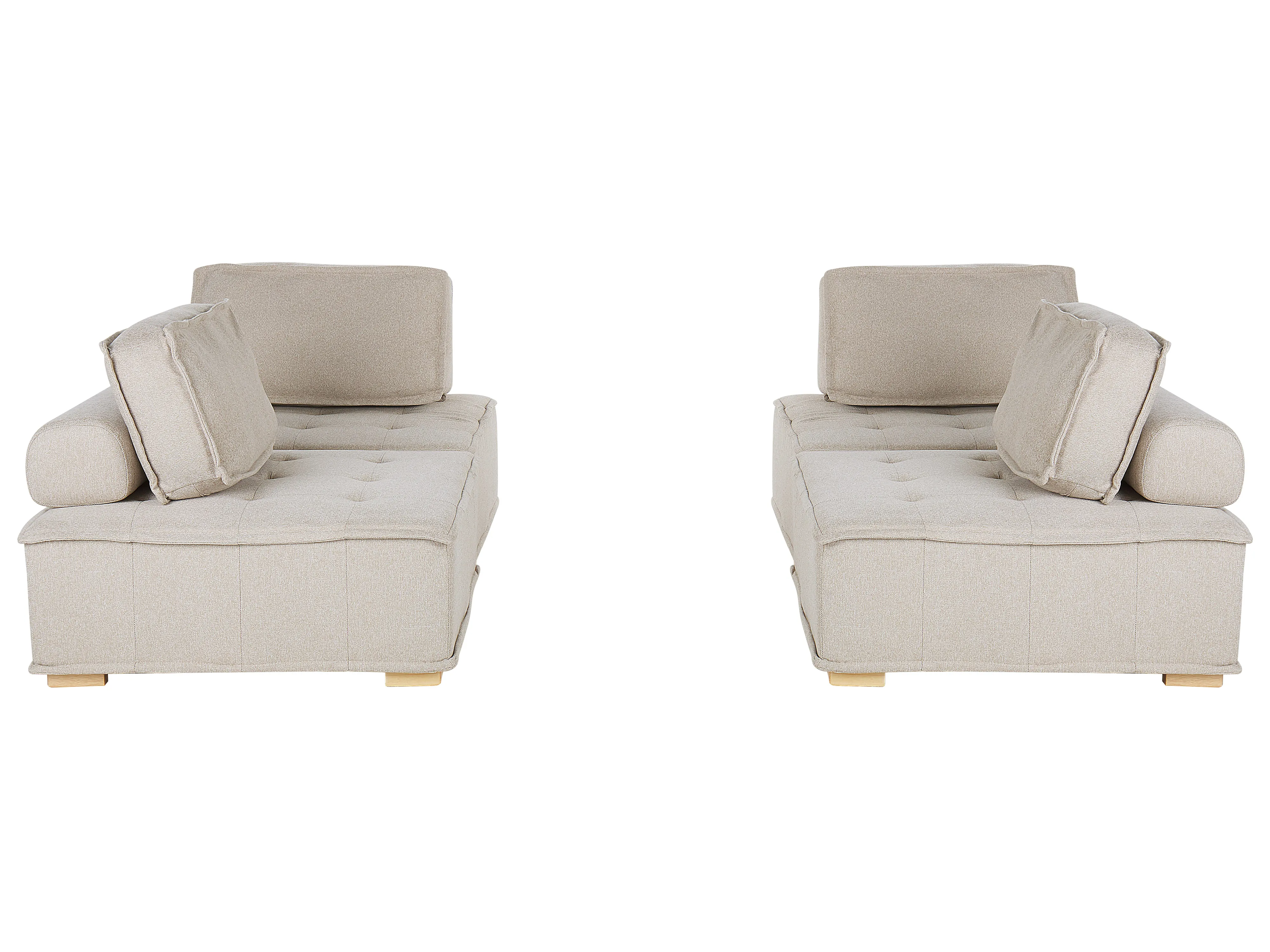 Modulaire bankenset 4-zits TIBRO Stof Lichtbeige
