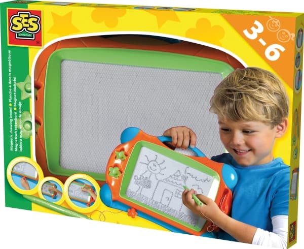 SES Creative 14646, Barnas magnetiske tegnebrett, 3 år, Blå, Grønn, Oransje