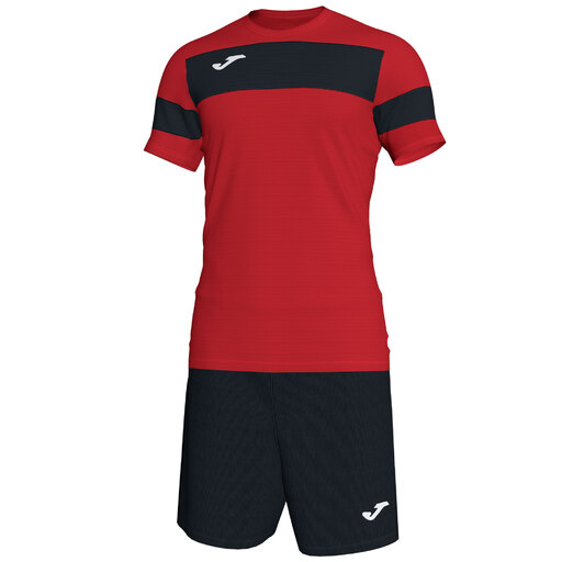 Conjunto Joma Academy II Vermelho e Preto