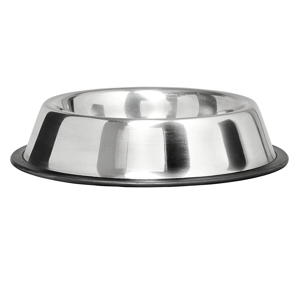 Gamelle en métal pour chien gris ø 30,5 cm
