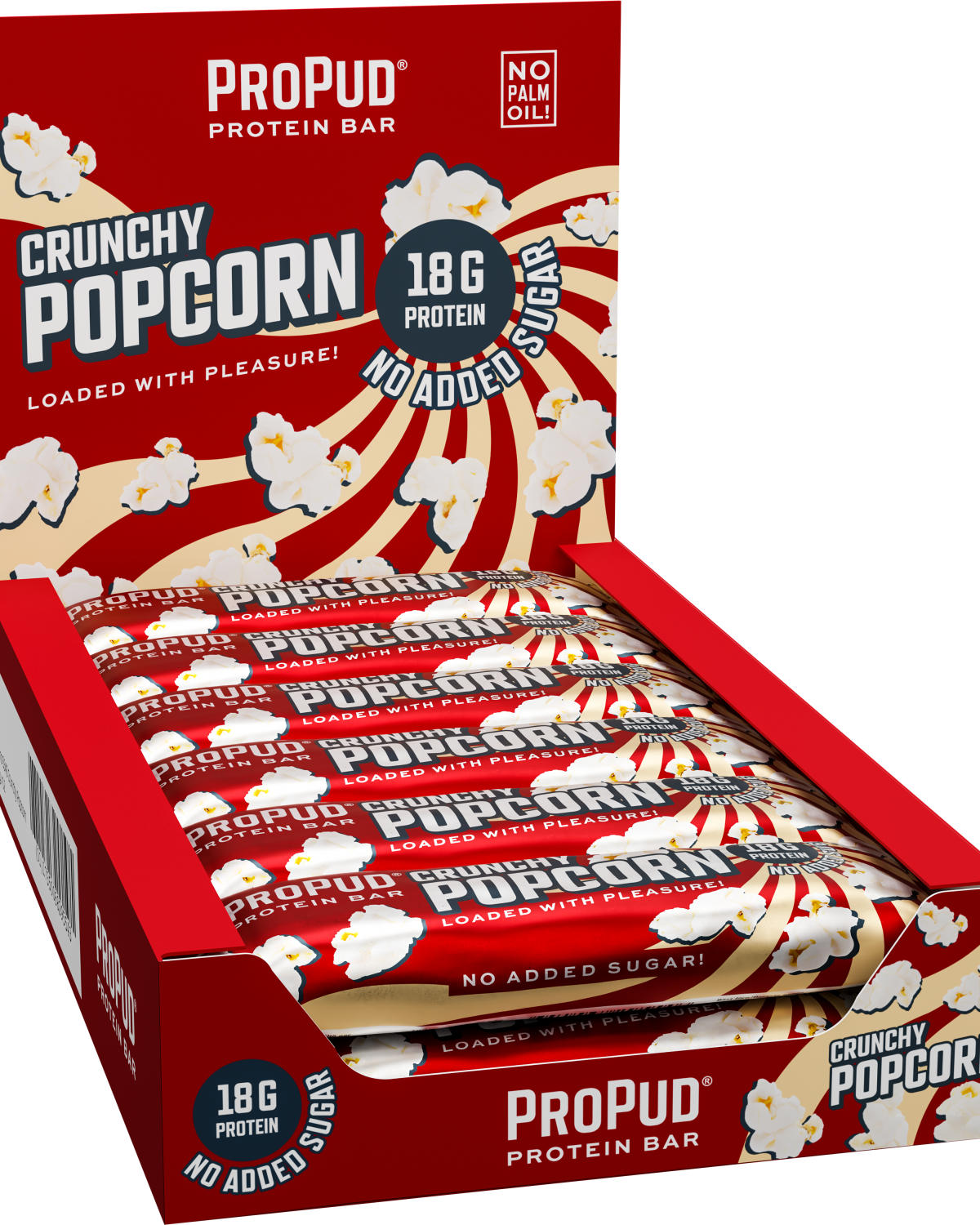 NJIE ProPud Proteinbar - Crunchy Popcorn 12x55g