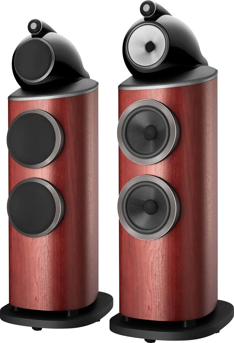 B&W 802 D4 Bois de Rose (la paire) Enceintes colonne