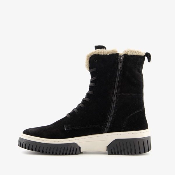 Hush Puppies gevoerde suede dames veterboots