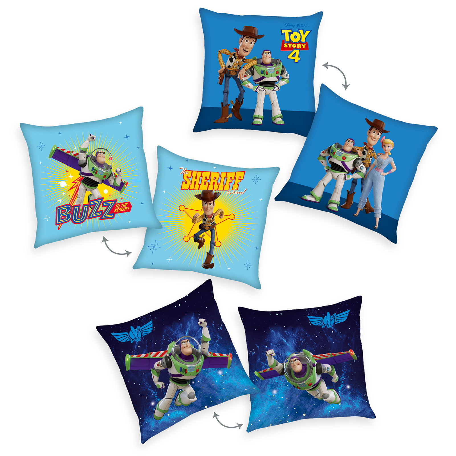 Wende-Kissen TOY STORY 4 - verschiedene Motive