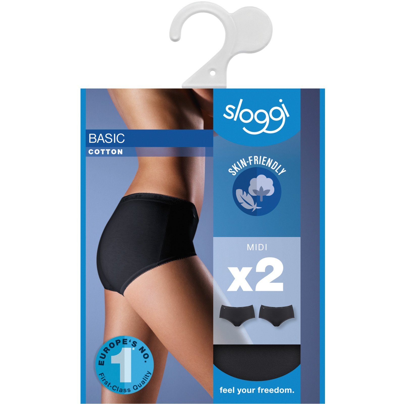 Sloggi Slip Damen Basic Midi 2er Set