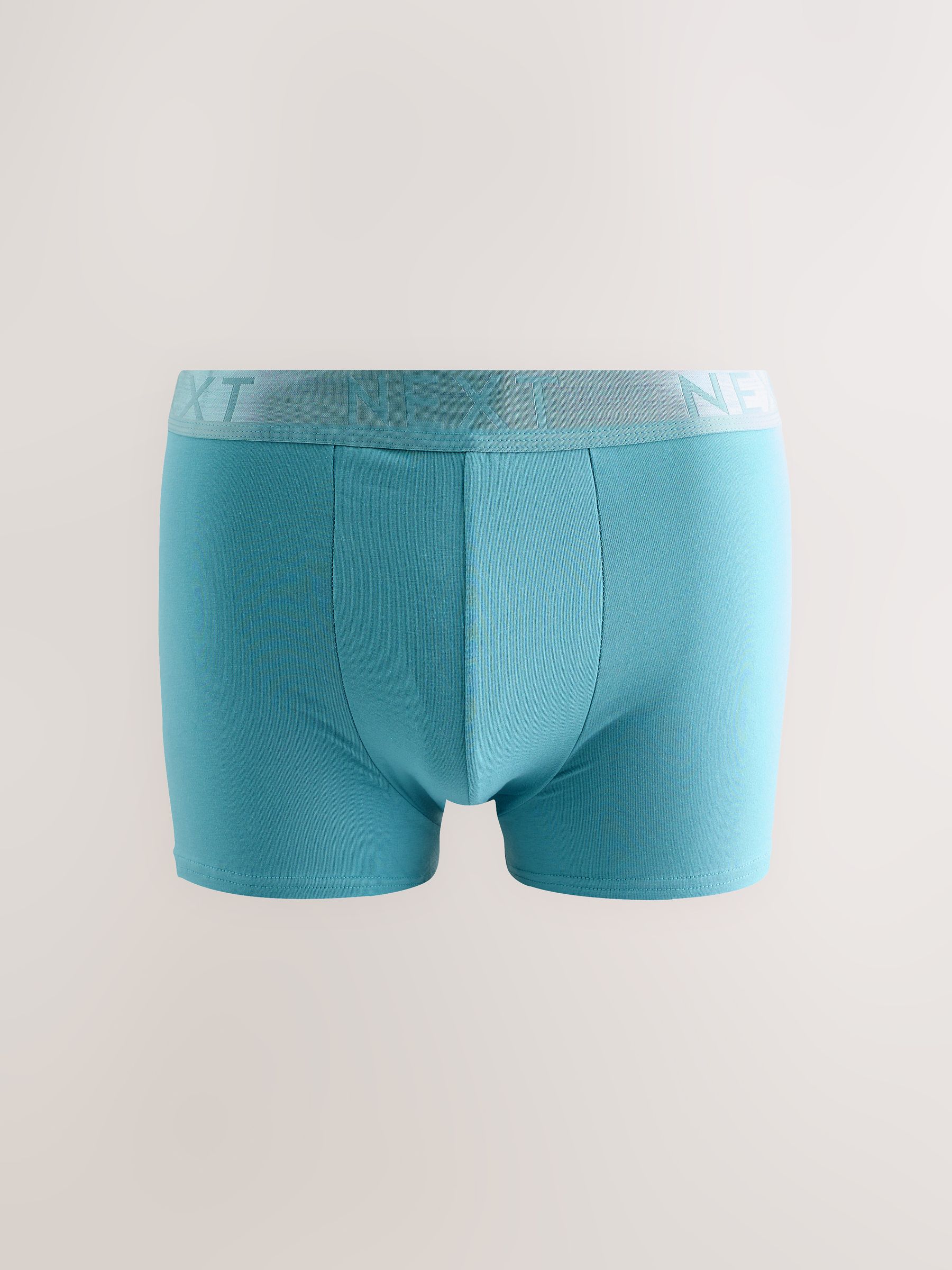 Blauw/groen/grijs - Katoenrijke trunk boxershorts verpakking van 10