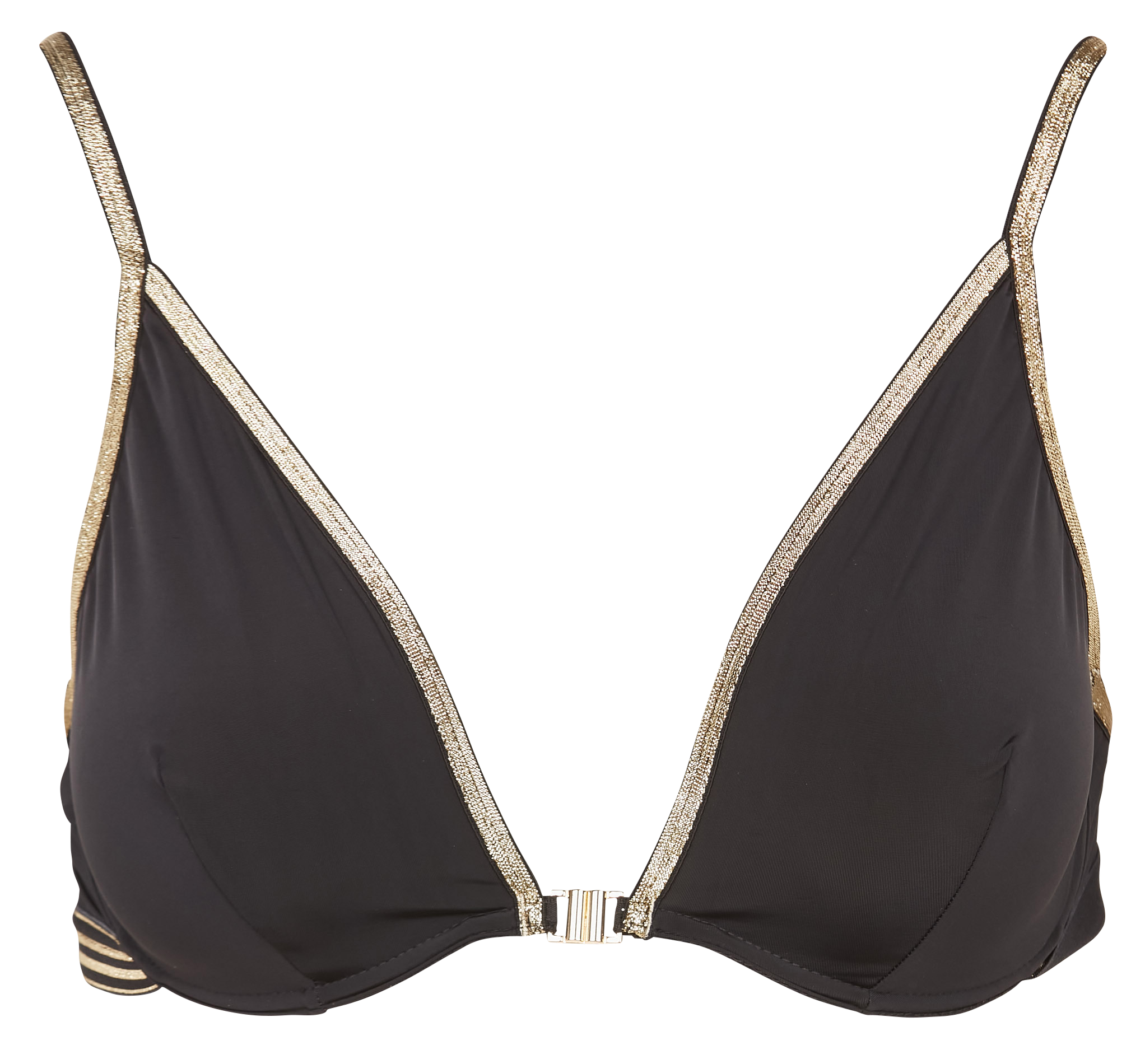 JACKIE - Soutien-gorge brassière à fines rayures | Noir
