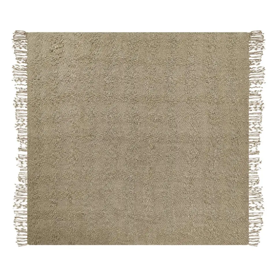 VELLA - Deken - Taupe - 200 x 220 cm - Katoen