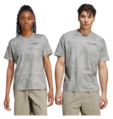 T-shirt manches courtes adidas Terrex National Geographic Camo/Gris Unisexe