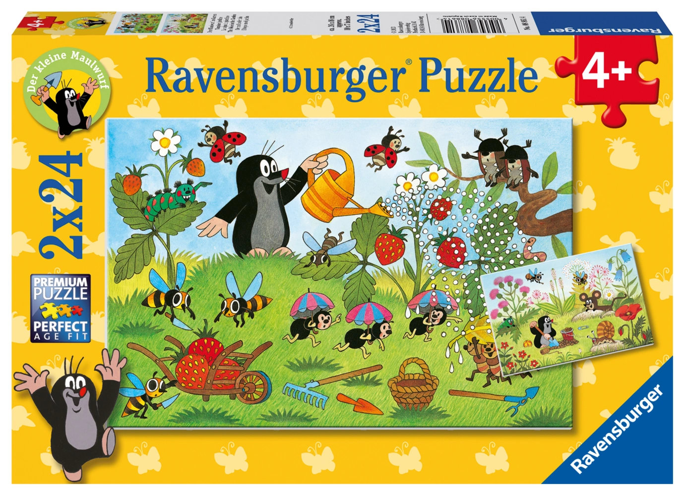 Puzzle DER MAULWURF IM GARTEN 2x24-teilig