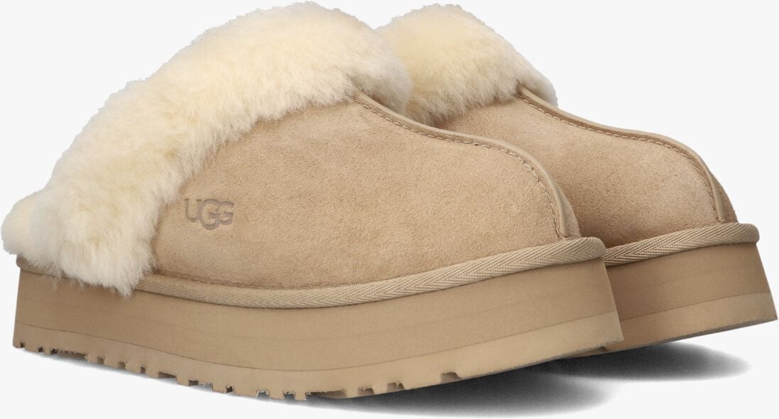 beige ugg pantoffels w disquette