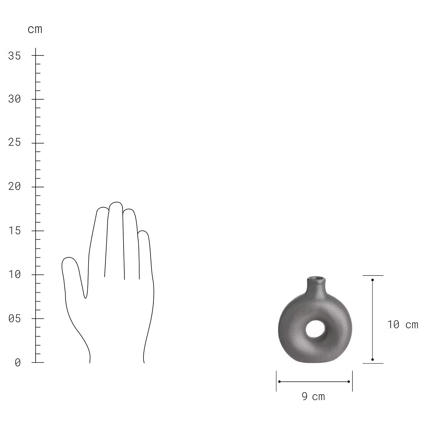 LOOPY Mini-Vase 6er-Set