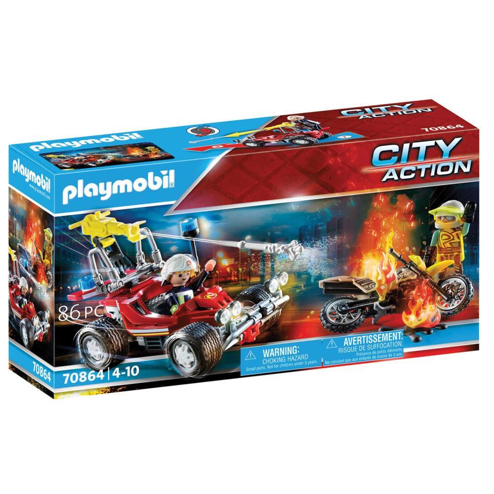 PLAYMOBIL BUGGY DES POMPIERS LUTTE CONTRE L INCENDIE