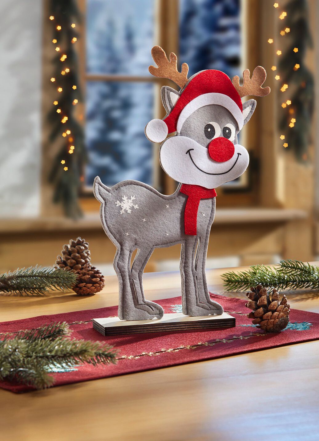Weihnachtsrentier aus Filz