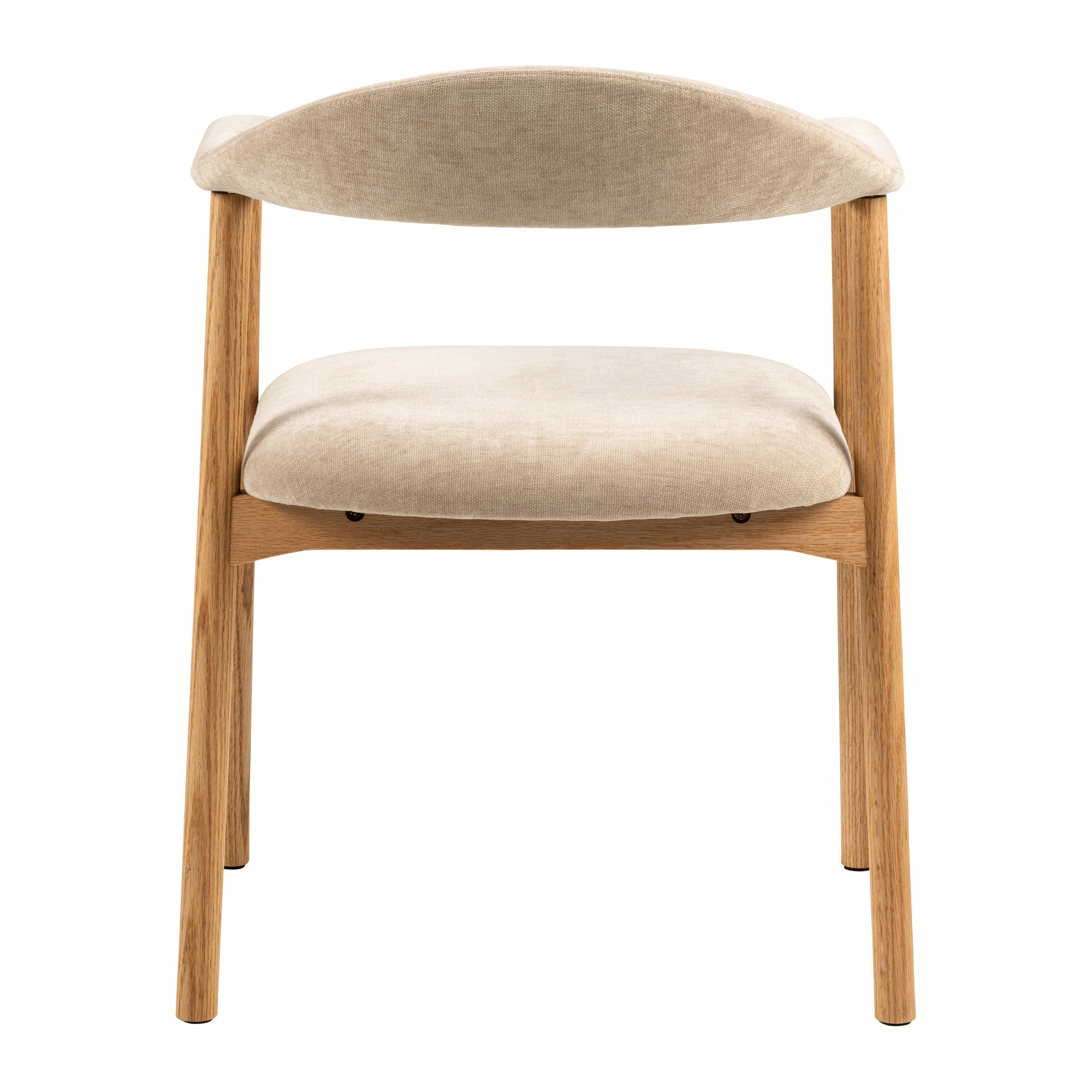 by fonQ Nordic Eetkamerstoel - Eikenhout - Beige