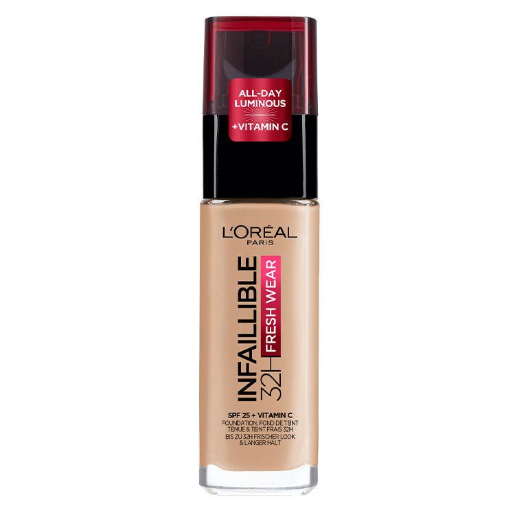 L'Oréal Paris Infaillible Fresh Wear 32H Liquid Foundation 125 Warm Undertone 30ml