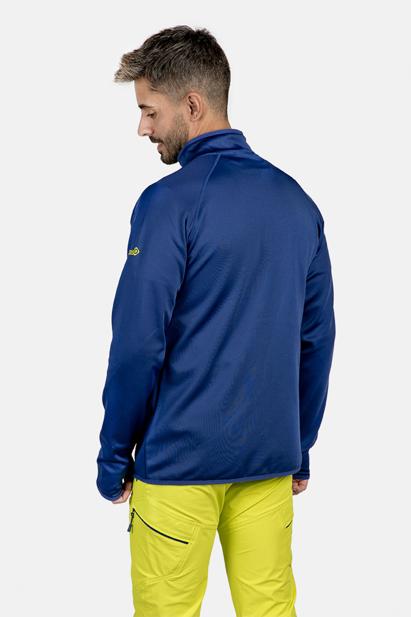 Casaco de lã polar Ebro com fecho de correr - Azul médio