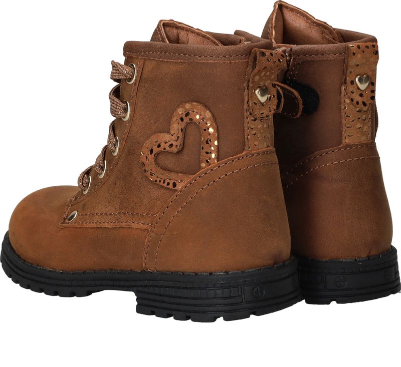 IK-KE Veterboots Cognac Meisjes