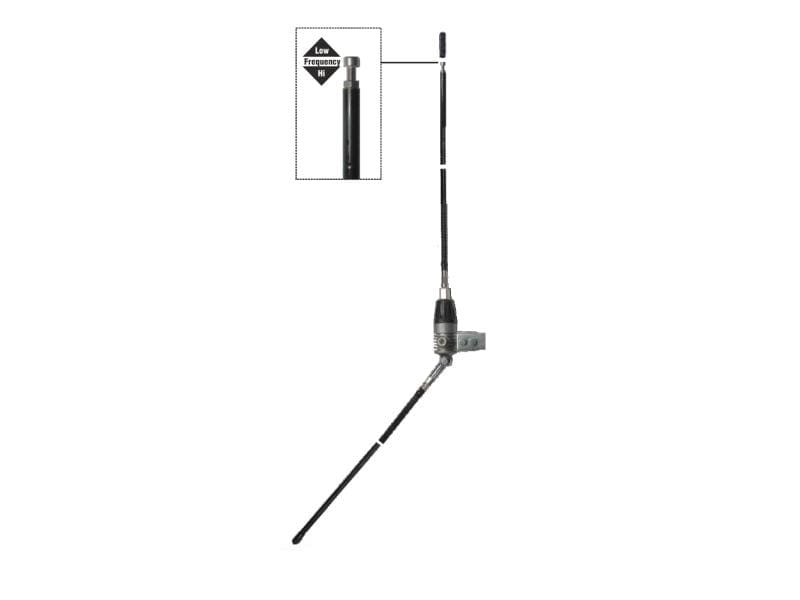 Albrecht Antenne Mini Boomerang CB-Balkon/-Stationsantenne mit 2 Wendelstrahlern
