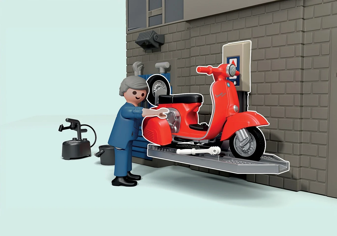 Playmobil - 60s Vespa Garage (71620)
