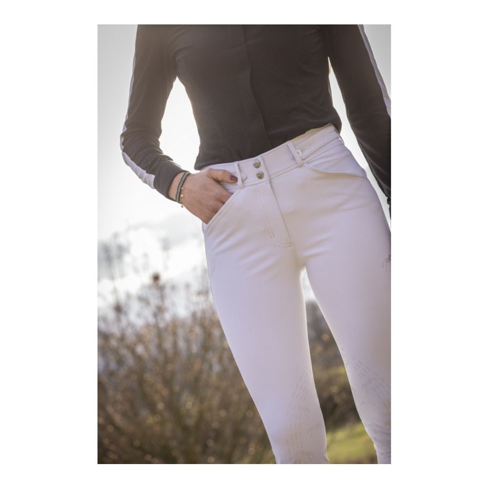 Pénélope ÉLÉGANCE - Pantalon siliconé Femme blanc