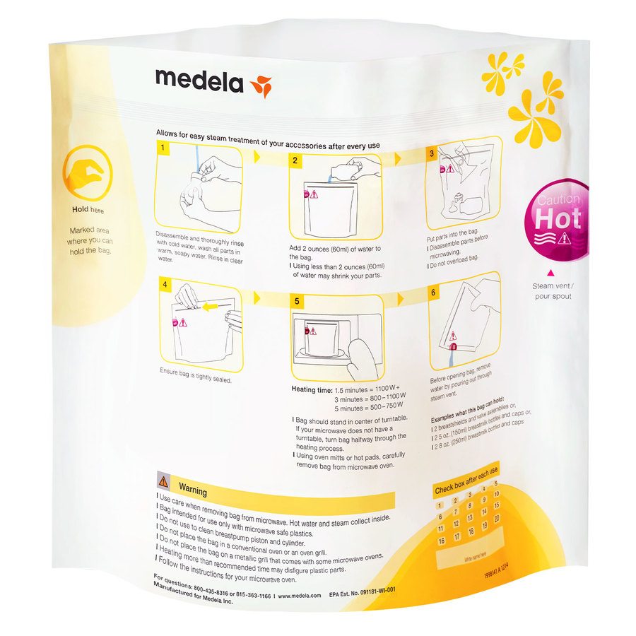 Medela Quick Clean™ Microwave Bags 5pcs