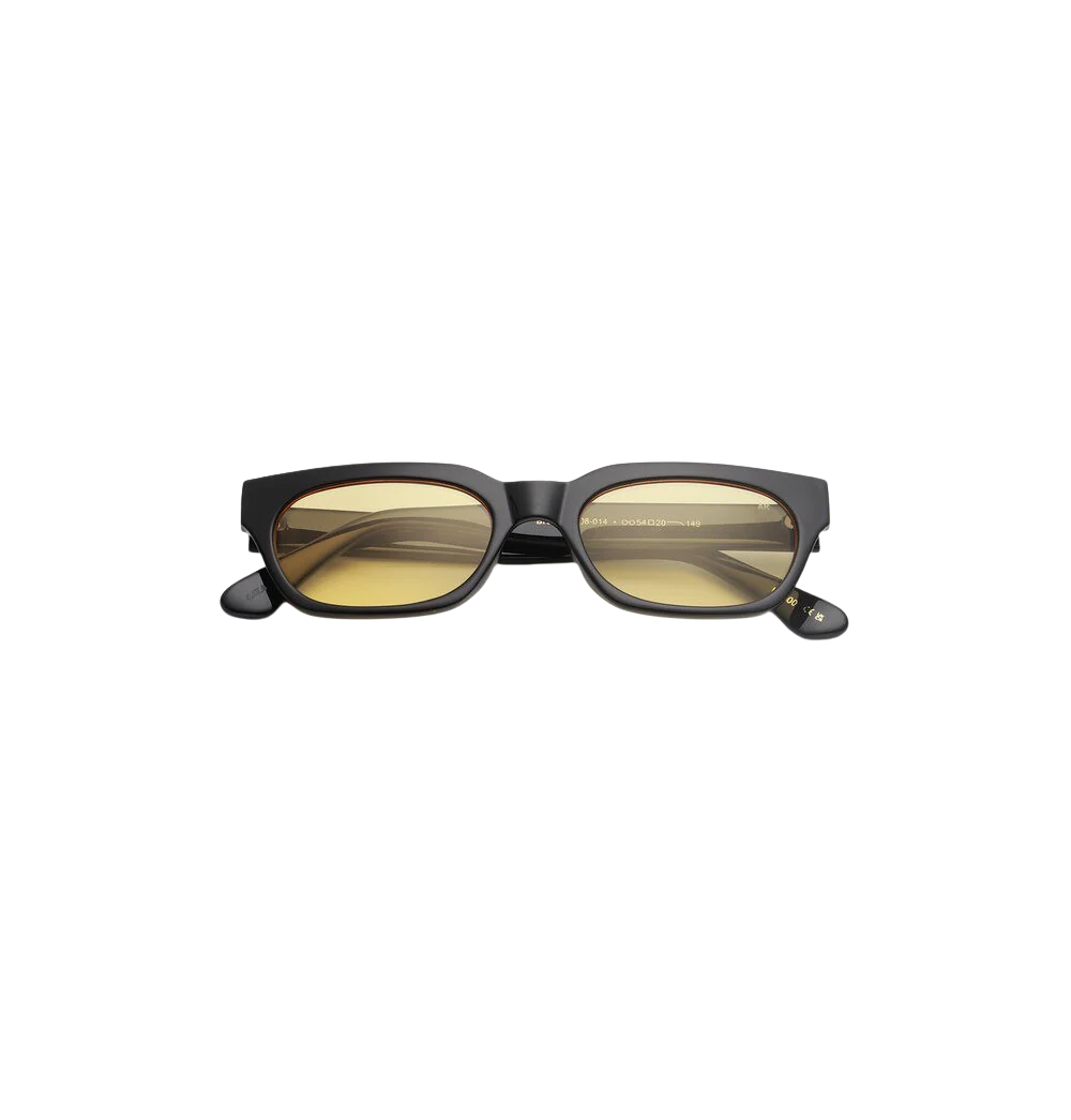 A. Kjærbede  Bror solbrille - Black/Yellow