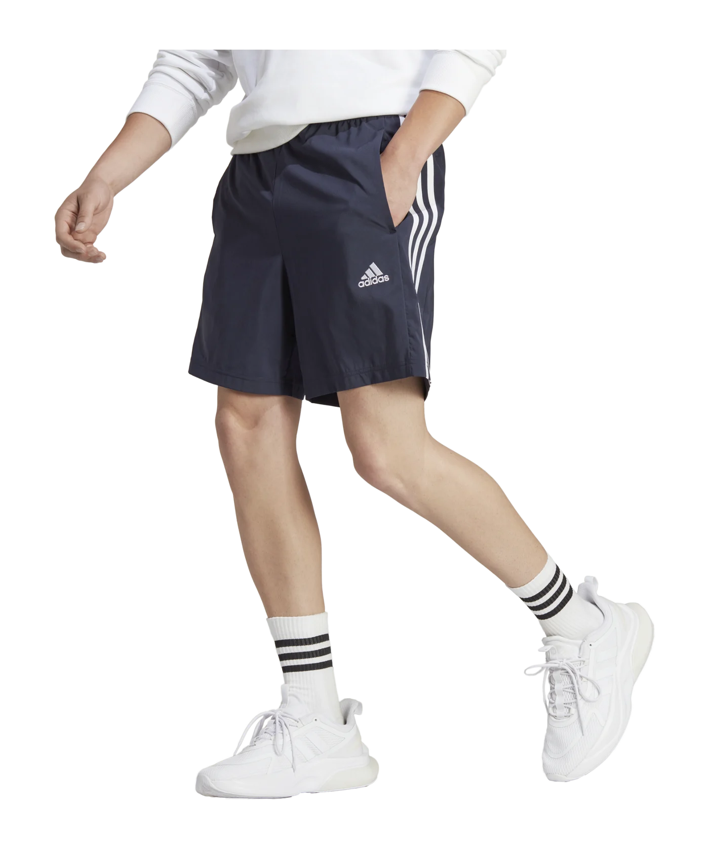 adidas 3S Chelsea Short Blau Weiss