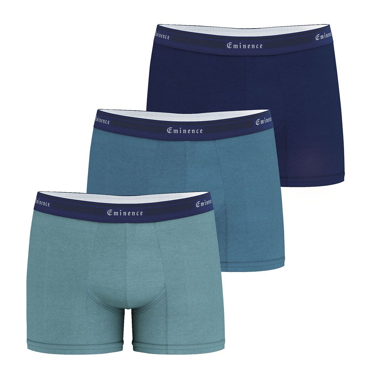 EMINENCE<br>Conjunto de 3 cuecas boxer lisas de alfaiate