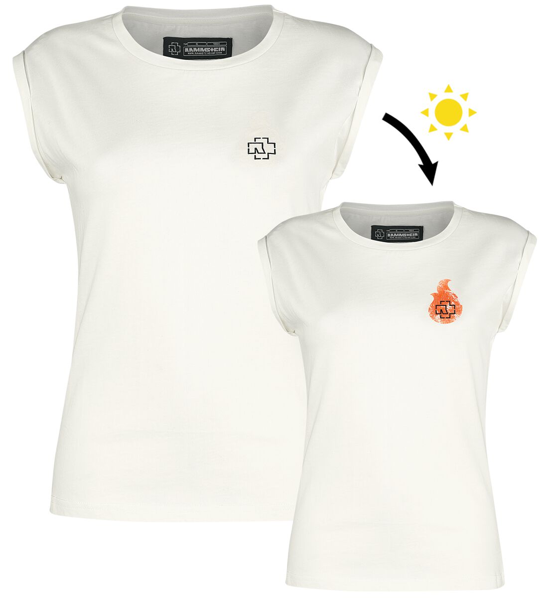 Flamme | Rammstein T-Shirt Manches courtes