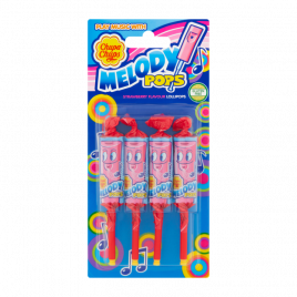 Chupa Chups Melody pops aardbeien smaak lolly's