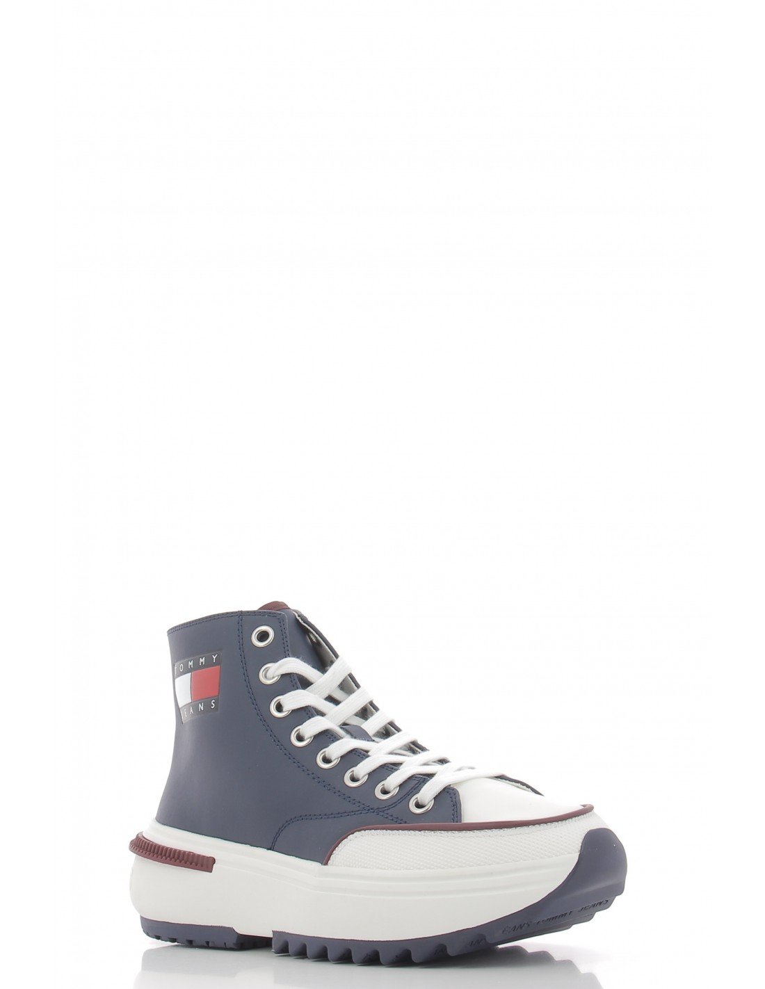 tommy hilfiger baskets montantes homme tj mens cleat run cuir bleu