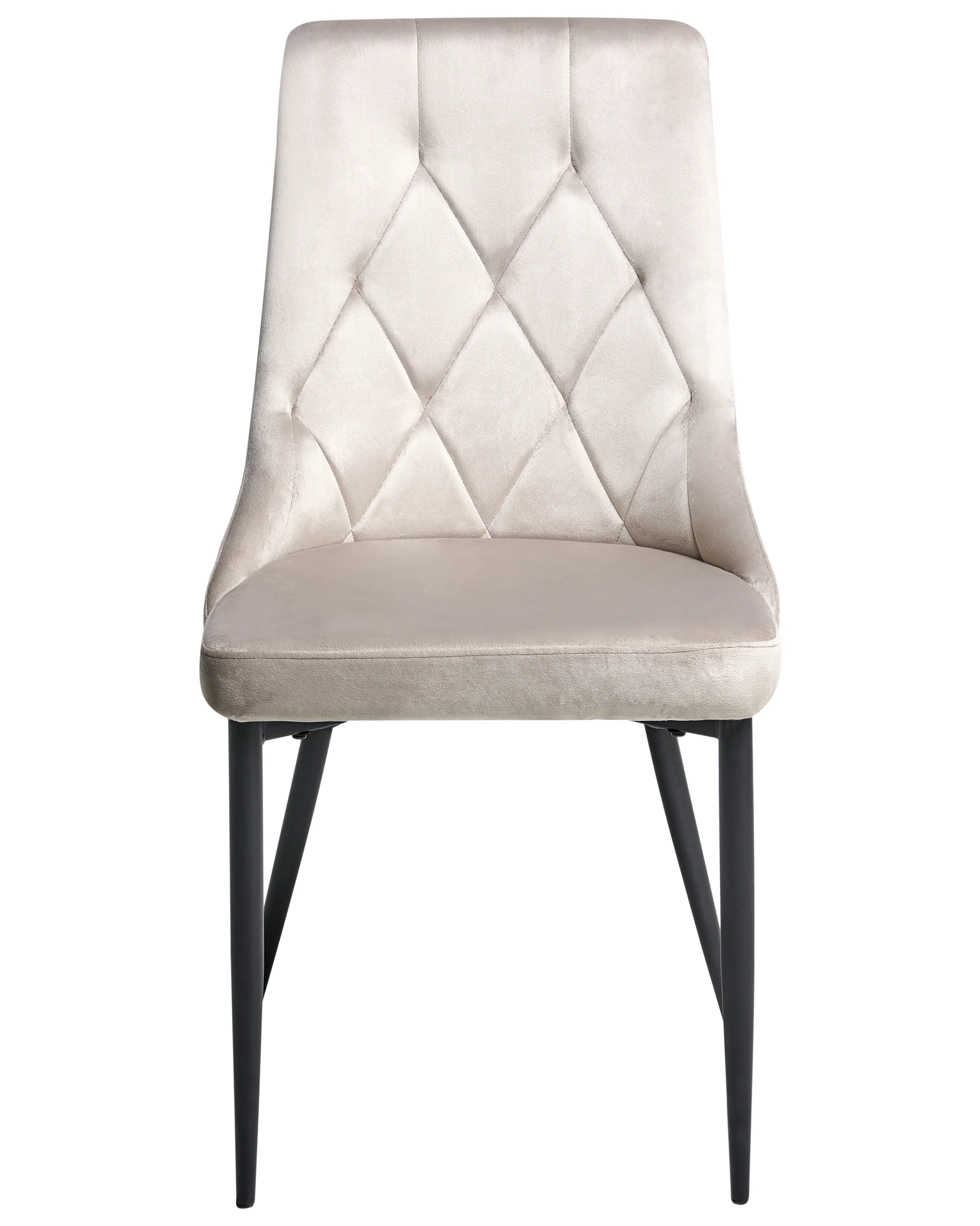 Set van 2 eetkamerstoelen AVENIR Fluweel Taupe