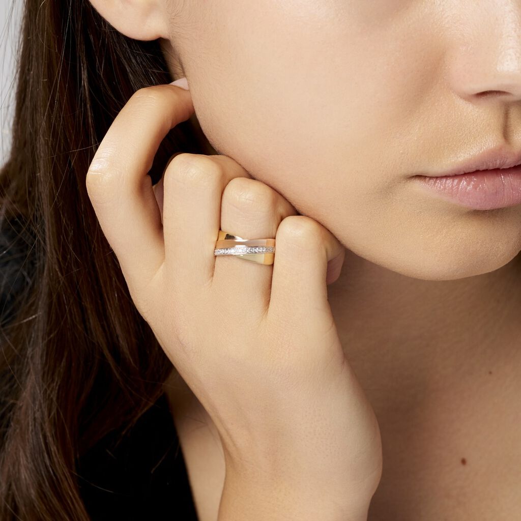 Bague Rosabella Or Tricolore Diamant