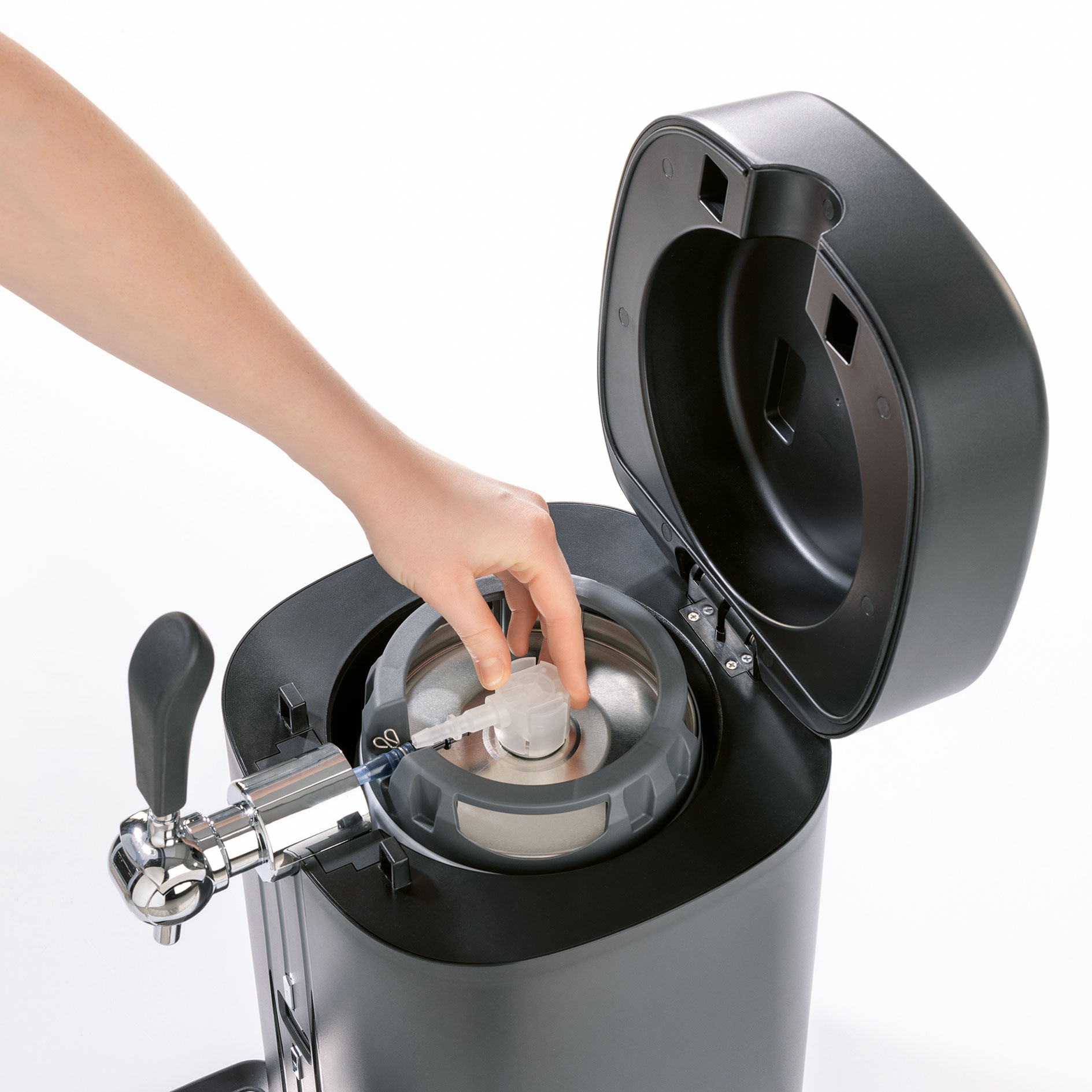 BIER MAXX Bierzapfanlage 14011 - mit CO2-Kapsel - für 5 Liter