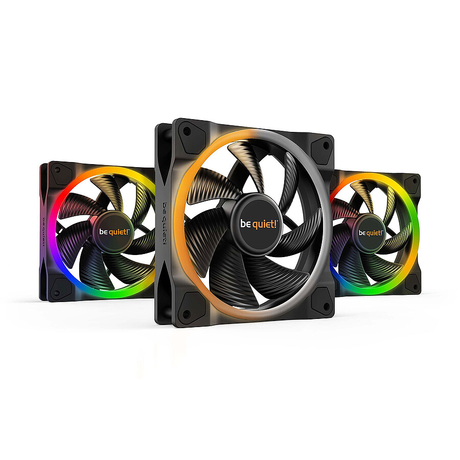 be quiet! Light Wings 120 mm PWM ARGB - Pack de 3