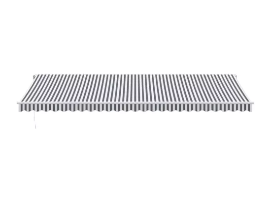Auvent rétractable automatique anthracite blanc 600x300 cm