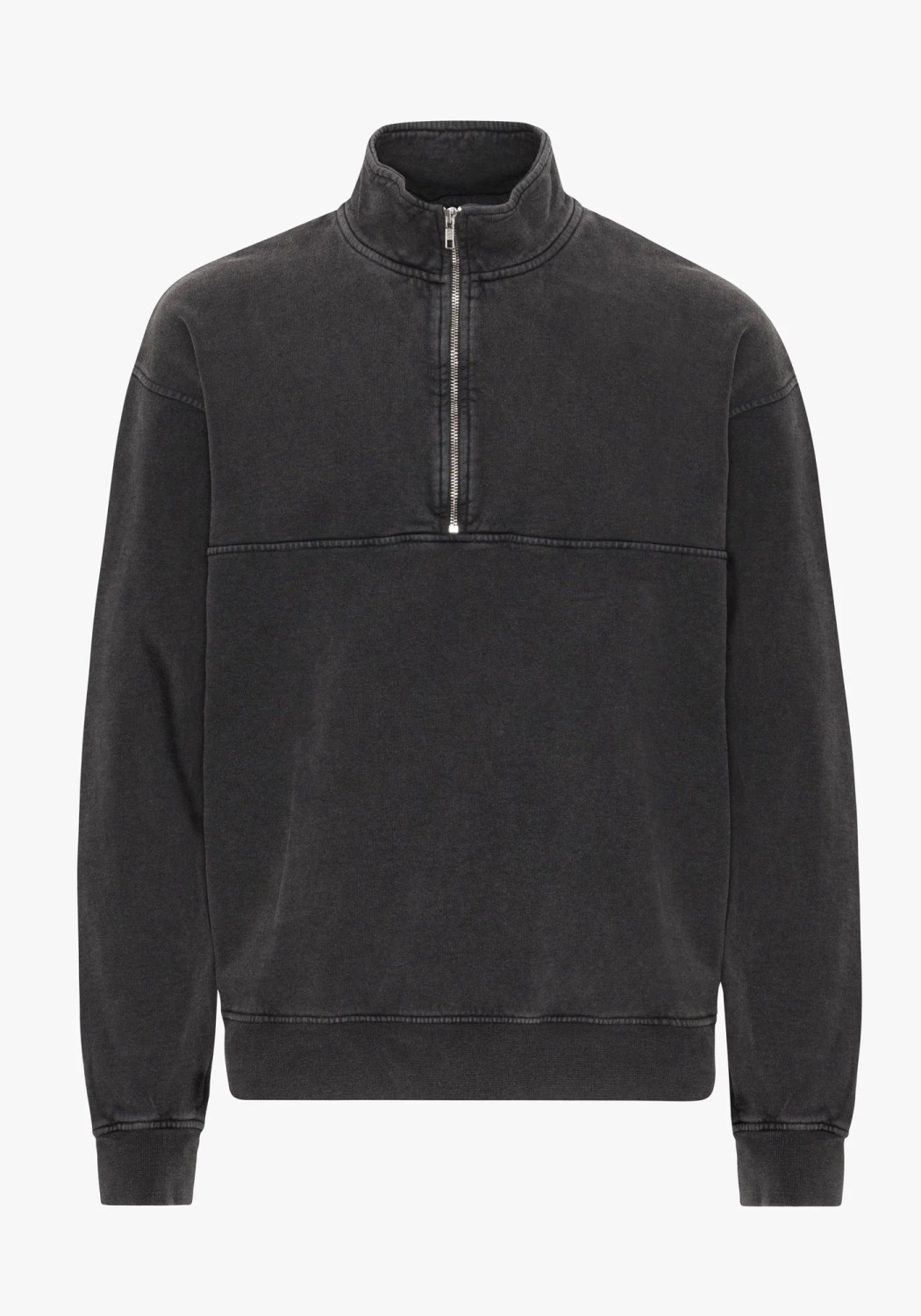 Colorful Standard Quarter-Zip Sweatshirt Faded Black
