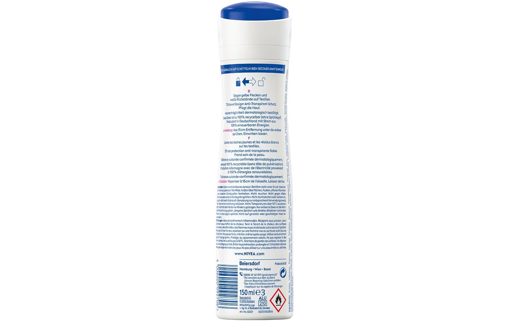 Deo Spray Black & White 150 mlDeodorant Spray für wirksamen Anti-Transpirant-Schutz
