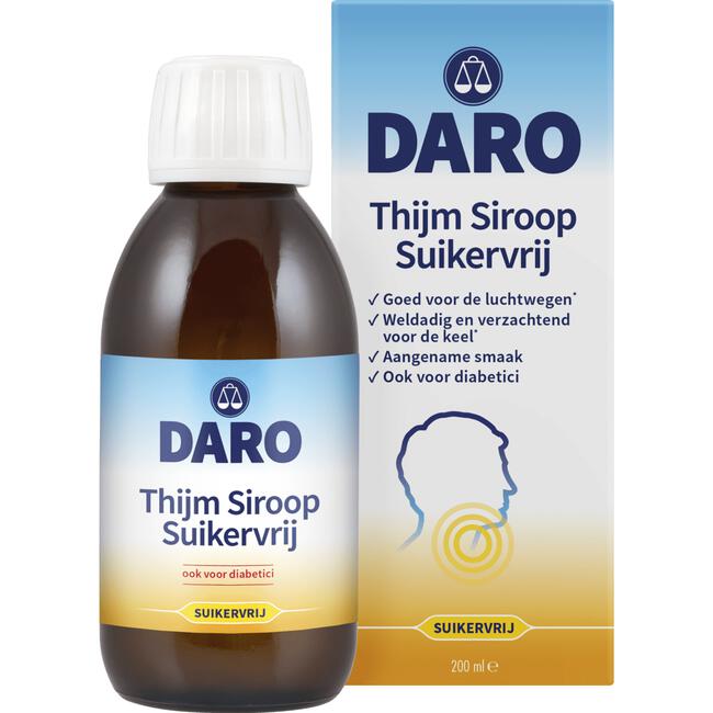 Daro Thijm Siroop Suikervrij 200 ML