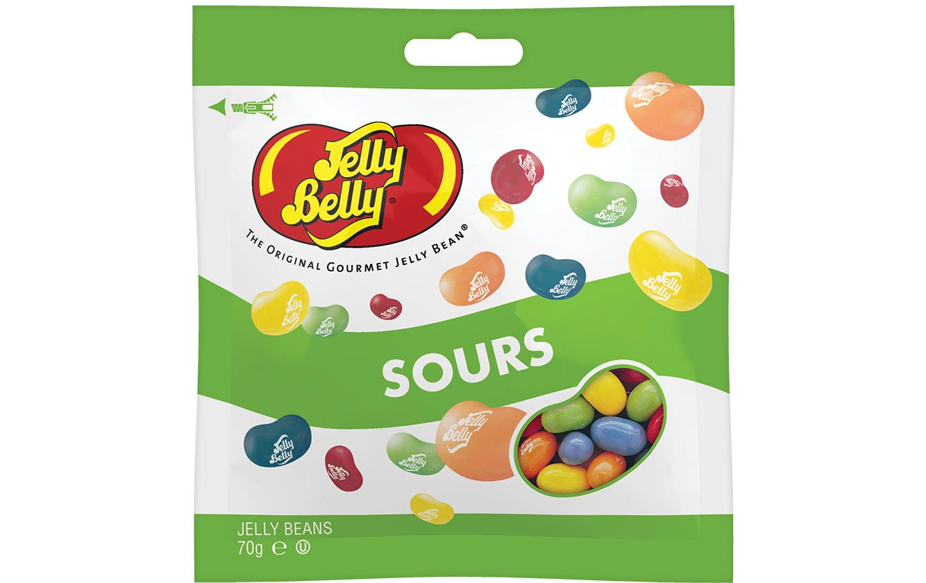 Bonbons saure Mischung 70 gSaftige Geleebohnen mit saurem Fruchtaroma