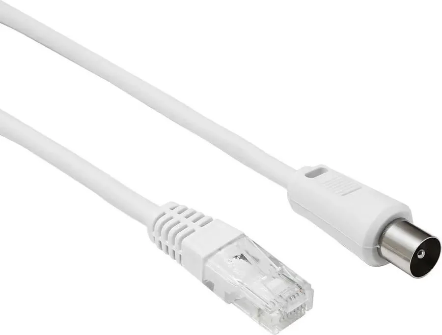 SVD Pro Coaxiale droite mâle 9,5 mm / RJ45 (0,5 m) Câbles d'antenne