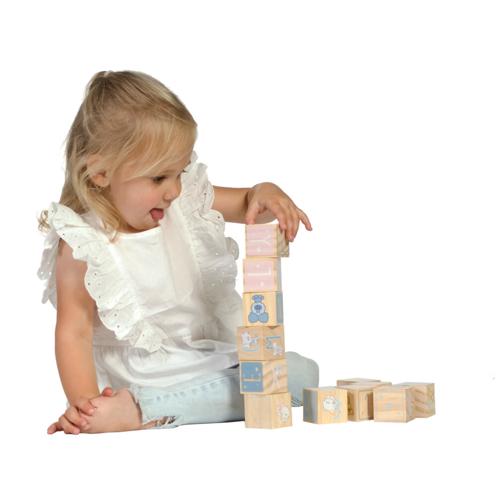 Woezel en Pip Woezel en Pip Baby Houten Blokken