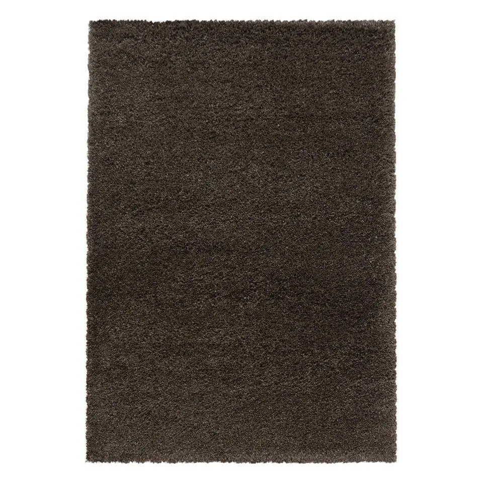 Pearl Soft Hoogpolig Vloerkleed Bruin - 140x200 CM