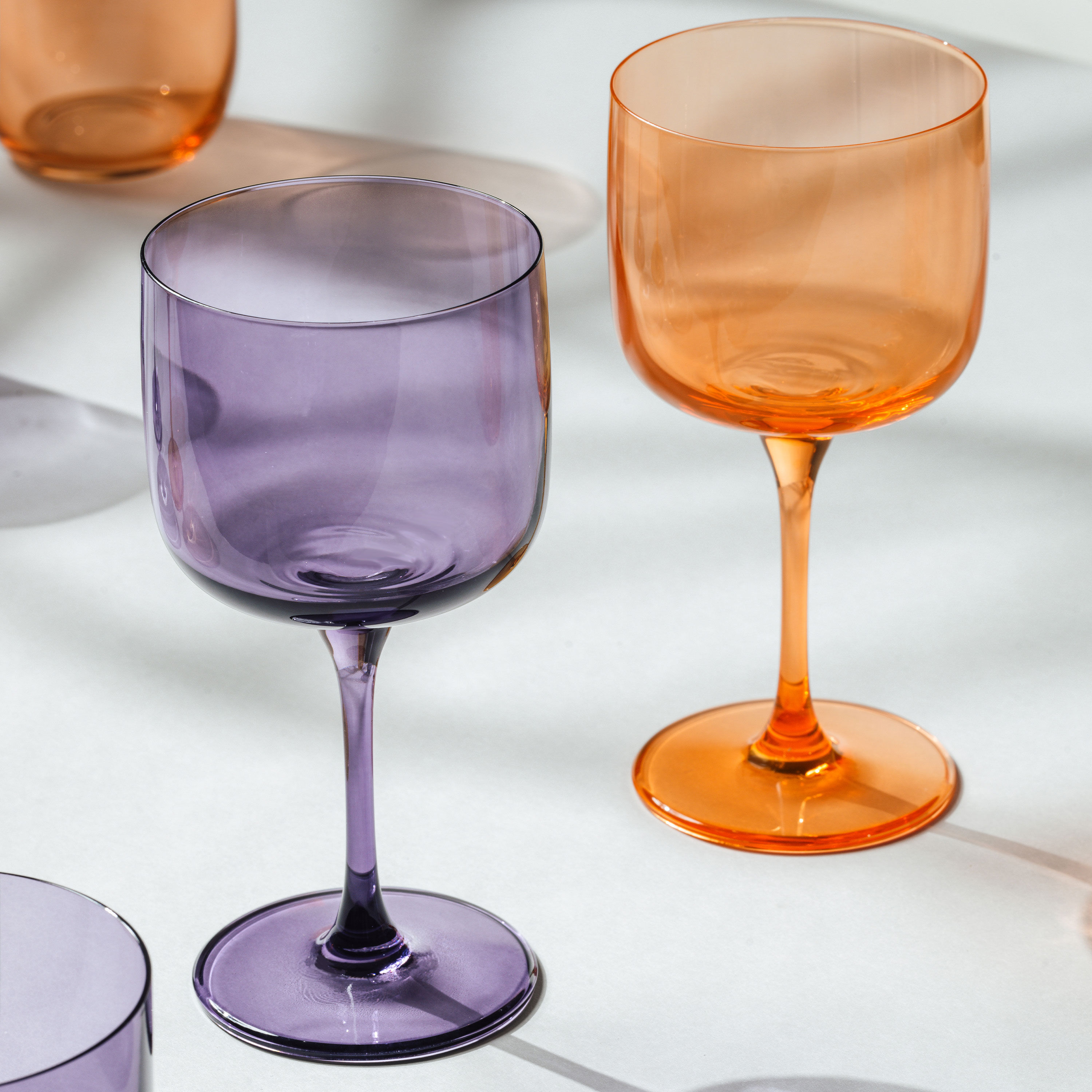 Like Glass Wine glass Purple, 6.8 oz, crystal glass