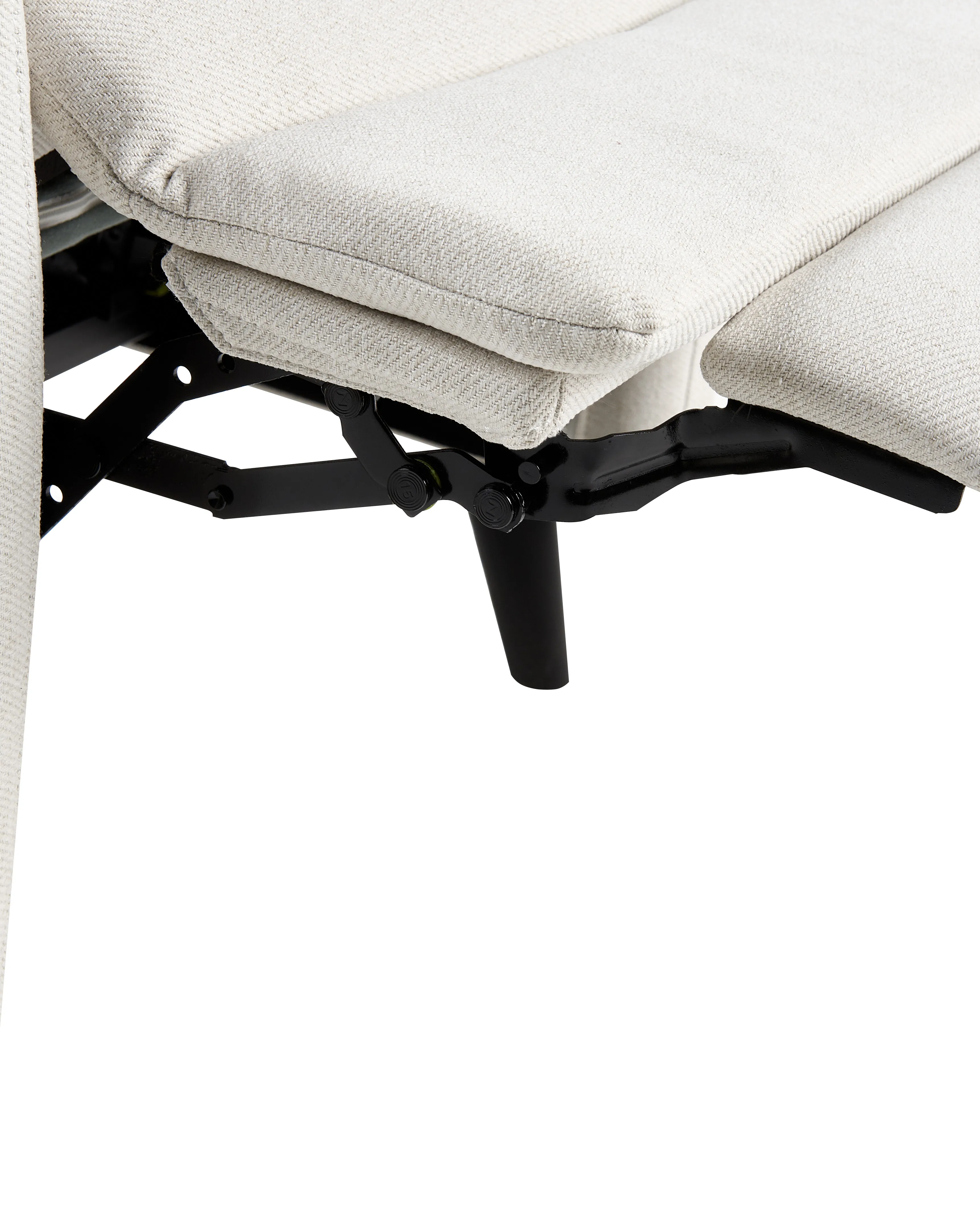 Relaxfauteuil SELVIK inclusief voetensteun Stof Gebroken wit