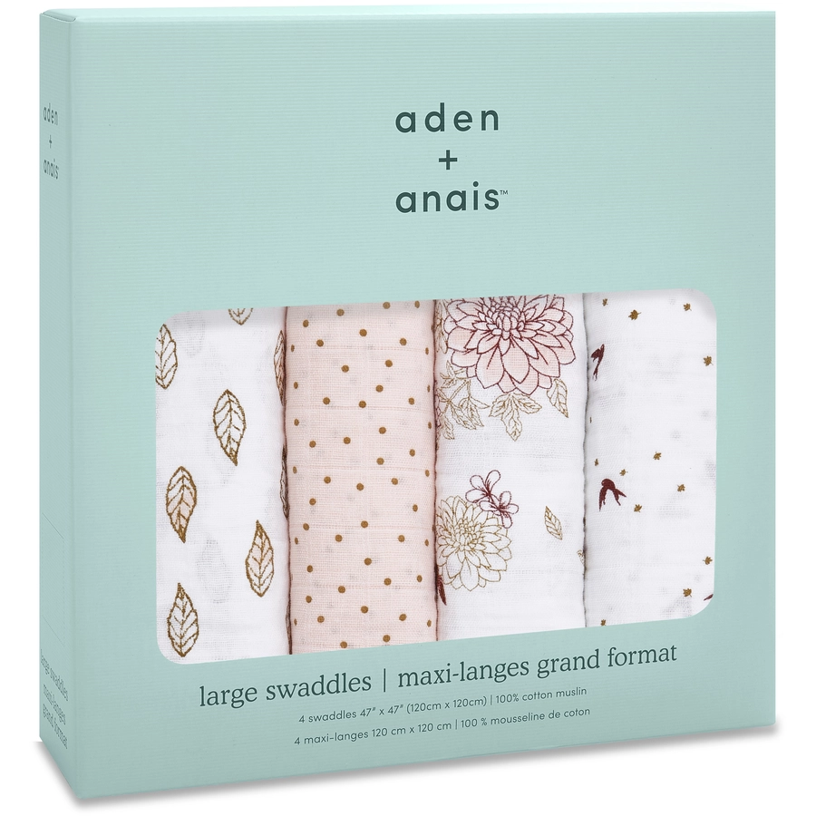 aden + anais™ Pucktücher Dahlias 4er-Pack