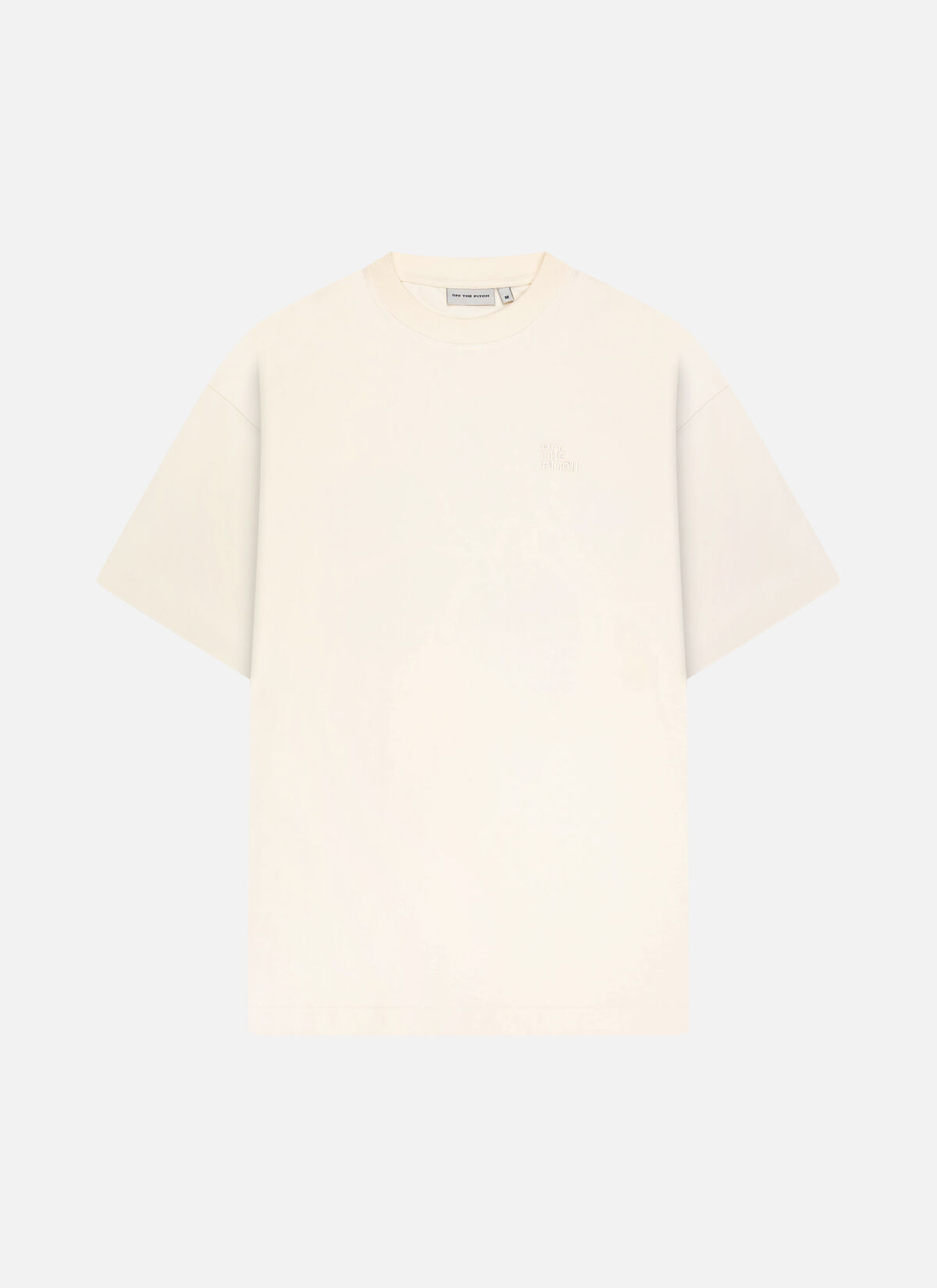 Off The Pitch Corsage T-Shirt Heren Gebroken Wit