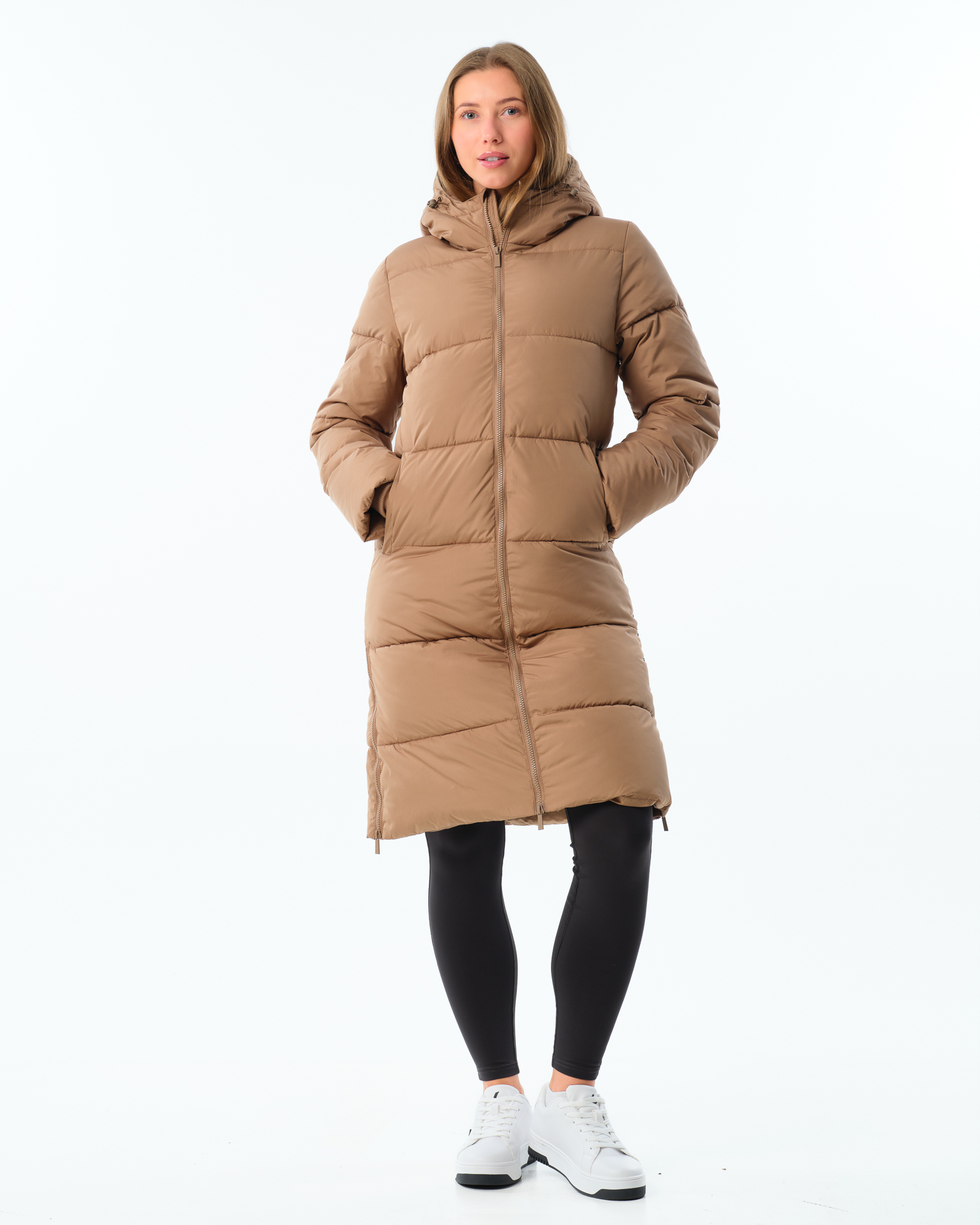 LEVITY Agnes Long Puffer Parka Mole Brown